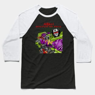 Devastate the World Baseball T-Shirt